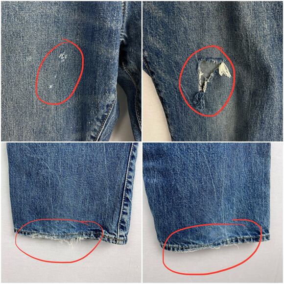 Todd Snyder Jeans Mens Classic Fit Selvedge Denim Casual Grunge Distressed Fall - Picture 7 of 11